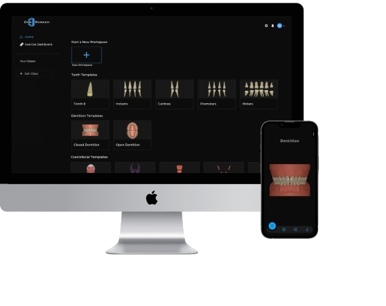 OneScreen on desktop and mobile